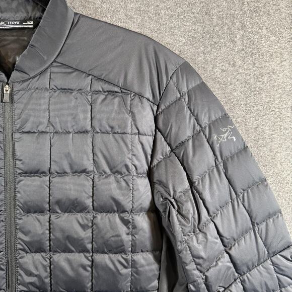 Arc'teryx Rico Jacket Mens Medium Black Down Insulated Quilted Puffer Coat - Picture 10 of 16